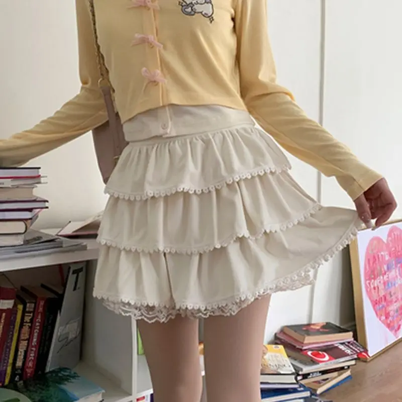White Lace Pleated Skirt Women Japanese Kawaii Clothing Lace Cake Mini Skirts Even Party Clothing 2024 Summer Beach Style L377
White Lace Pleated Skirt Women Japanese Kawaii Clothing Lace Cake Mini Skirts Even Party Clothing 2024 Summer Beach Style L377