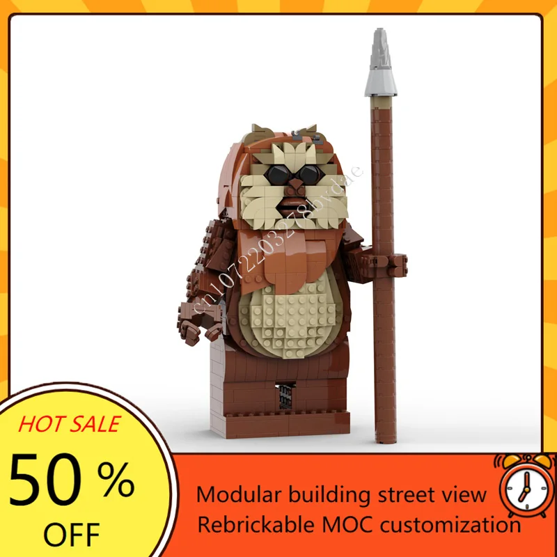 915 шт. Wicket the Ewok, космическая война, оружие MOC, космический корабль, боевая модель, строительные блоки, архитектура, сделай сам, образование, сборка, игрушка в подарок
915 шт. Wicket the Ewok, космическая война, оружие MOC, космический корабль, боевая модель, строительные блоки, архитектура, сделай сам, образование, сборка, игрушка в подарок