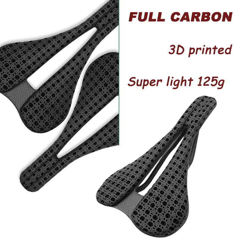 Full Carbon 3D Printed Bike Saddle for Road Bike/Gravel/cycling/MTB Weight About 152g Designed for Top Level Competition
Full Carbon 3D Printed Bike Saddle for Road Bike/Gravel/cycling/MTB Weight About 152g Designed for Top Level Competition