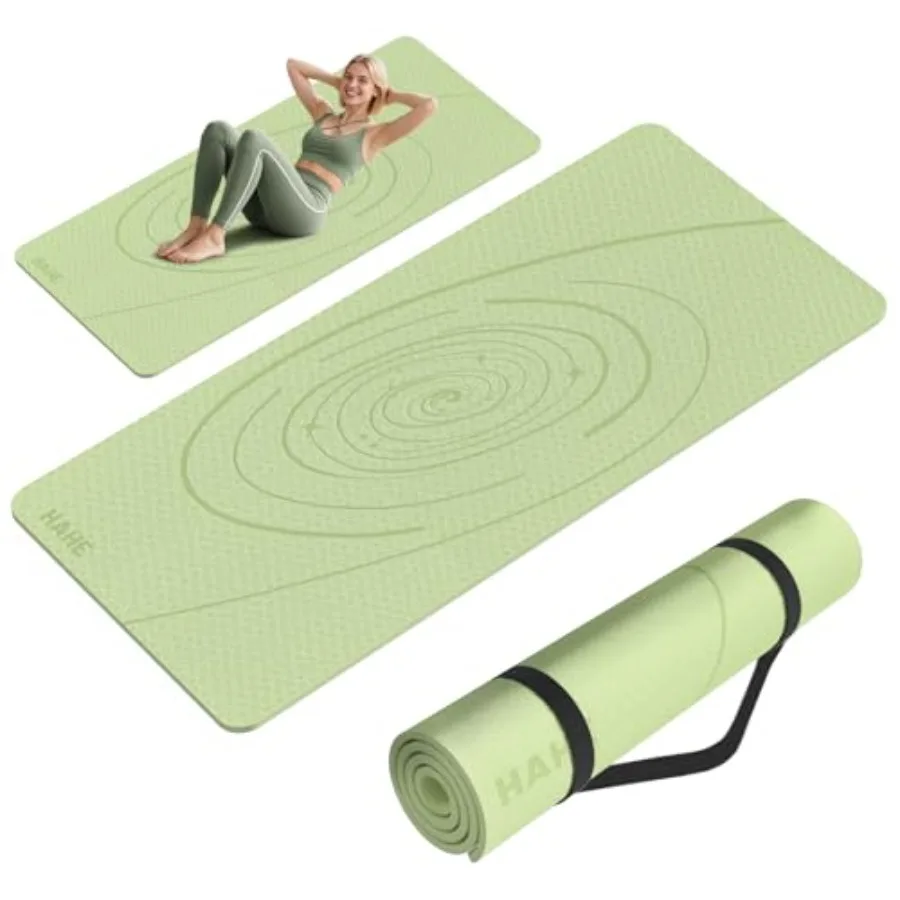 Large Yoga Mat Thick, 76"x32"x0.31"Wide POE Exercise Mat with Non-Slip Surface and Carry Strap, Anti-Tear Workout Mat for Yoga,
Large Yoga Mat Thick, 76"x32"x0.31"Wide POE Exercise Mat with Non-Slip Surface and Carry Strap, Anti-Tear Workout Mat for Yoga,