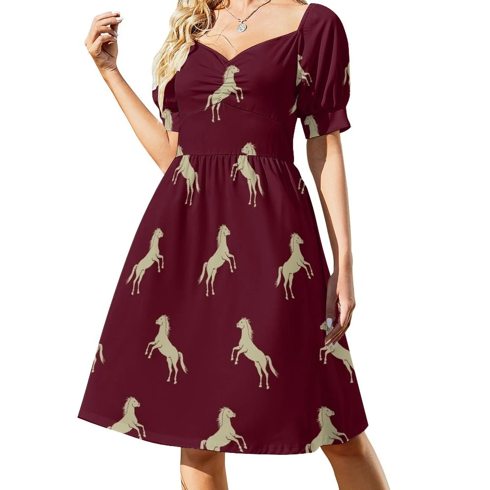 Gold Horse Short Sleeved Dress dresses for women women's dresses luxury bandage dress summer clothes for women Dress
Gold Horse Short Sleeved Dress dresses for women women's dresses luxury bandage dress summer clothes for women Dress