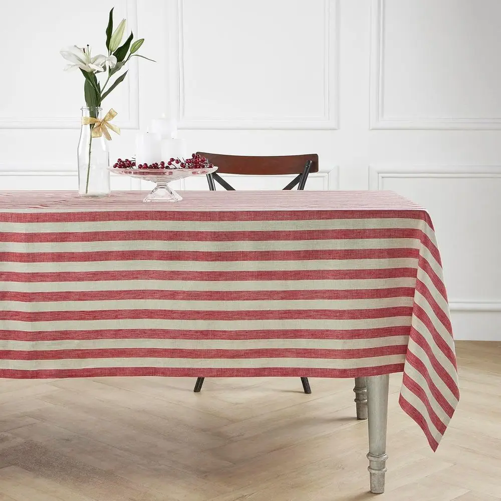 Linen Tablecloth 60 x 108 Inch - Sorrento Stripe 100% e Linen Red and Natural Table Cloth or RecTables - hine Washable Tableclot
Linen Tablecloth 60 x 108 Inch - Sorrento Stripe 100% e Linen Red and Natural Table Cloth or RecTables - hine Washable Tableclot