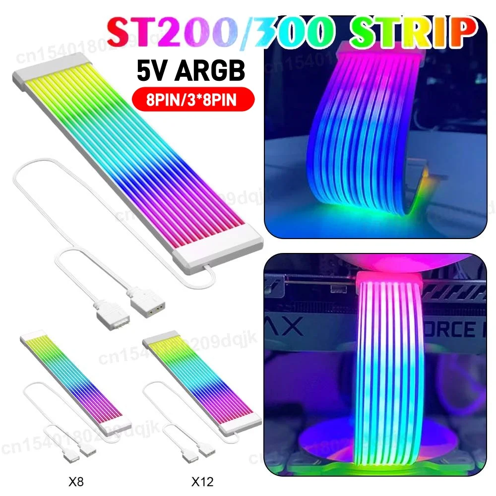 Flexible RGB LED Light Strip Bar ARGB Board Cover For Computer Power Supply ATX 24PIN GPU Video Card Cables And Case
Flexible RGB LED Light Strip Bar ARGB Board Cover For Computer Power Supply ATX 24PIN GPU Video Card Cables And Case