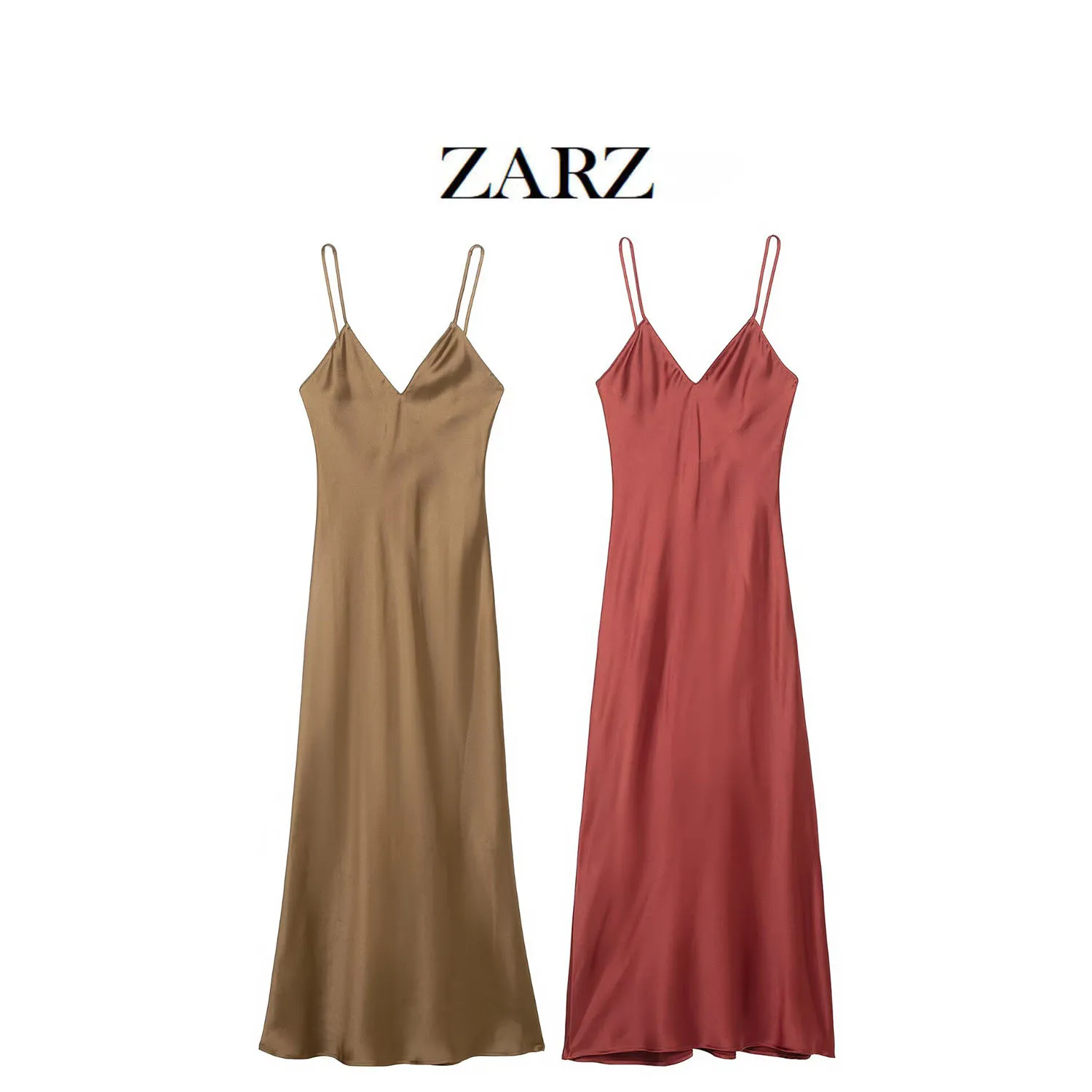 HipSeam Bakcless Midi Dress Women Spring Silk Texture V Neck spaghetti strap Women's Long Dresses Slim Back Zipper Lady Dresses
HipSeam Bakcless Midi Dress Women Spring Silk Texture V Neck spaghetti strap Women's Long Dresses Slim Back Zipper Lady Dresses