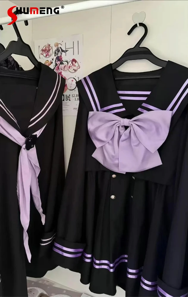 Японское студенческое платье JK Sailor Uniform, осеннее милое крутое свободное тонкое платье с длинными рукавами для девочек, женское короткое платье для шахты Op
Японское студенческое платье JK Sailor Uniform, осеннее милое крутое свободное тонкое платье с длинными рукавами для девочек, женское короткое платье для шахты Op