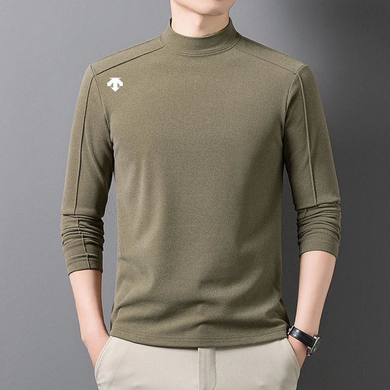 Autumn and Winter New Style Men's Long-sleeved Fleece Half-high Collar Undershirt Top Fashionable and Easy To Match
Autumn and Winter New Style Men's Long-sleeved Fleece Half-high Collar Undershirt Top Fashionable and Easy To Match