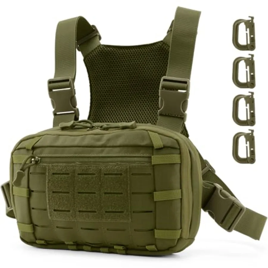 Tactical EDC Chest Bag Utility Molle Chest Rig Pouch with CCW Compartment Adjustable Strap Outdoor Chest Pack
Tactical EDC Chest Bag Utility Molle Chest Rig Pouch with CCW Compartment Adjustable Strap Outdoor Chest Pack