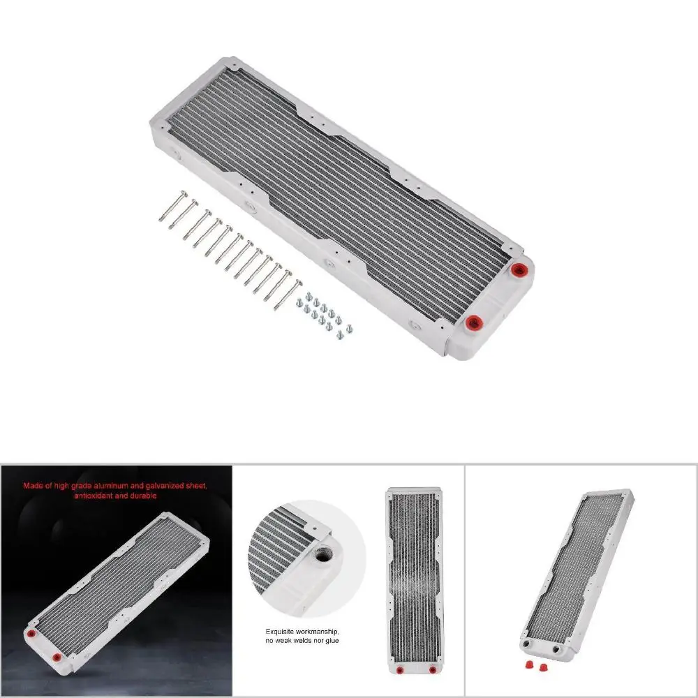 240mm /360mm Size Aluminum Radiator G1/4 Thread 18 Tube Water Cooling Radiator White High Performance Liquid Heat Exchanger
240mm /360mm Size Aluminum Radiator G1/4 Thread 18 Tube Water Cooling Radiator White High Performance Liquid Heat Exchanger