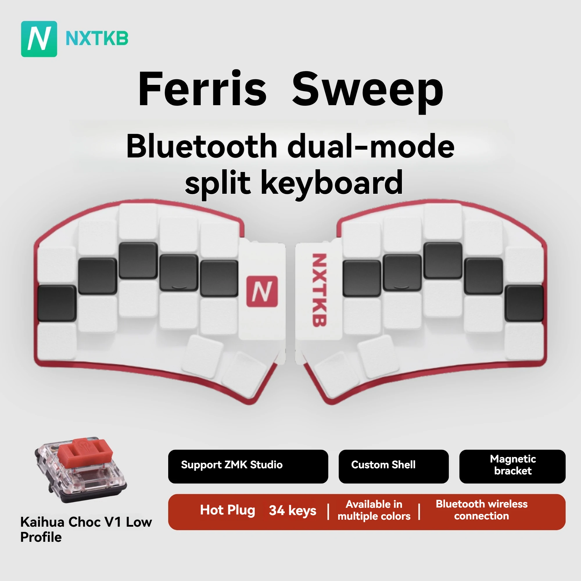 Раздельная механическая клавиатура Ferris Sweep, 34 клавиши, низкопрофильная Bluetooth, двухрежимная, ZMK, эргономичная разделенная клавиатура, игровые аксессуары
Раздельная механическая клавиатура Ferris Sweep, 34 клавиши, низкопрофильная Bluetooth, двухрежимная, ZMK, эргономичная разделенная клавиатура, игровые аксессуары