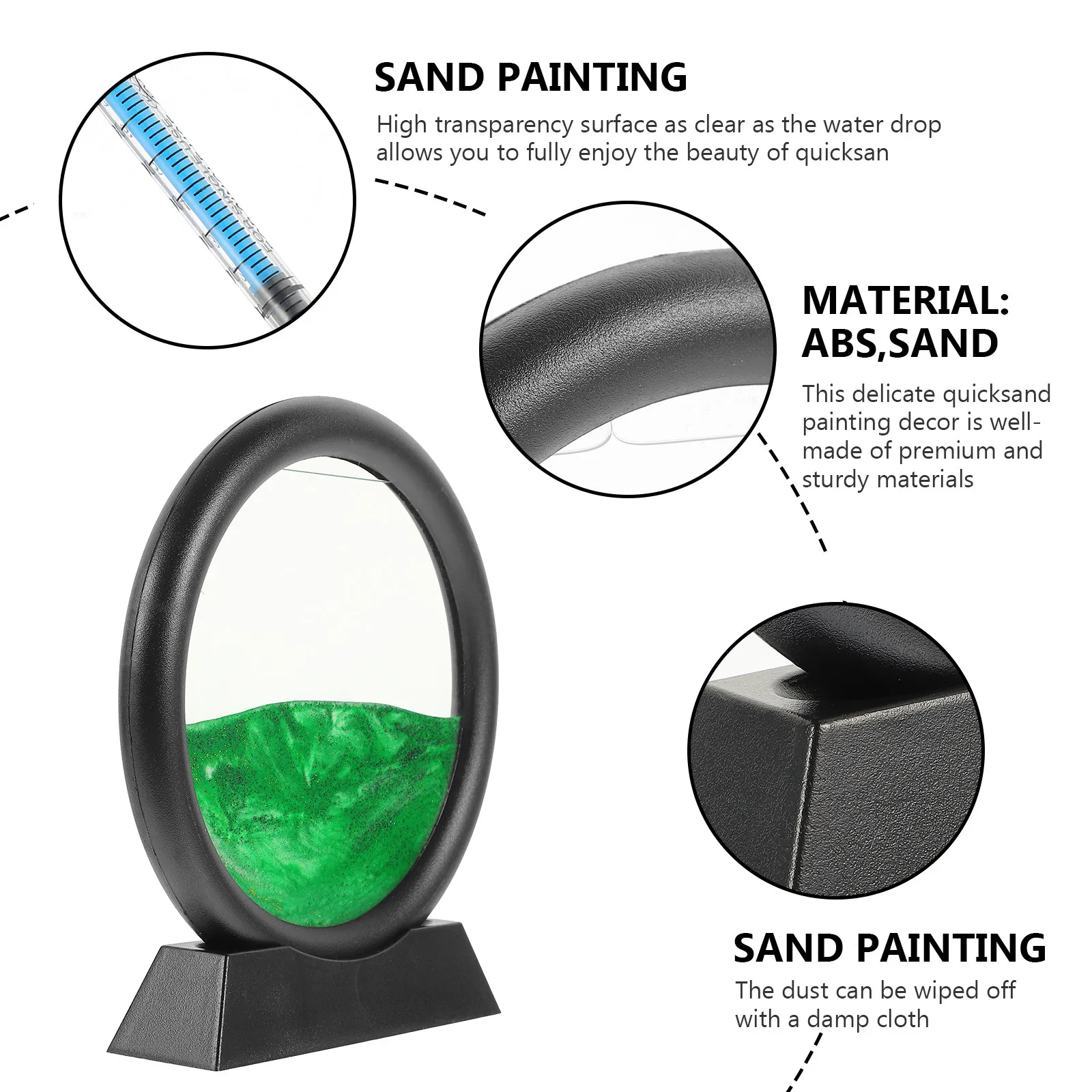 Декоративная настольная картина-песочница с движущимся песком, круглая 3D-картина из песка, песочные часы, украшение для рабочего стола
Декоративная настольная картина-песочница с движущимся песком, круглая 3D-картина из песка, песочные часы, украшение для рабочего стола