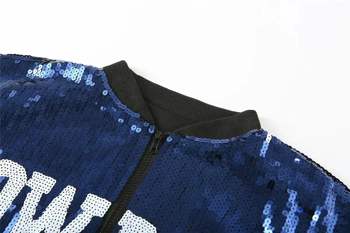 Runway Autumn Patchwork Sequins Loose Striped Long Sleeve Round Neck Letter Streetwear Zipper Hip Hop Women Coats Jackets
Runway Autumn Patchwork Sequins Loose Striped Long Sleeve Round Neck Letter Streetwear Zipper Hip Hop Women Coats Jackets