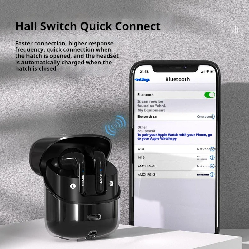 DX16 Bluetooth Earphone Backpack Couple's Two Pair Earphones Digital Display Ultra Long Battery Life High Quality TWS In Ear
DX16 Bluetooth Earphone Backpack Couple's Two Pair Earphones Digital Display Ultra Long Battery Life High Quality TWS In Ear