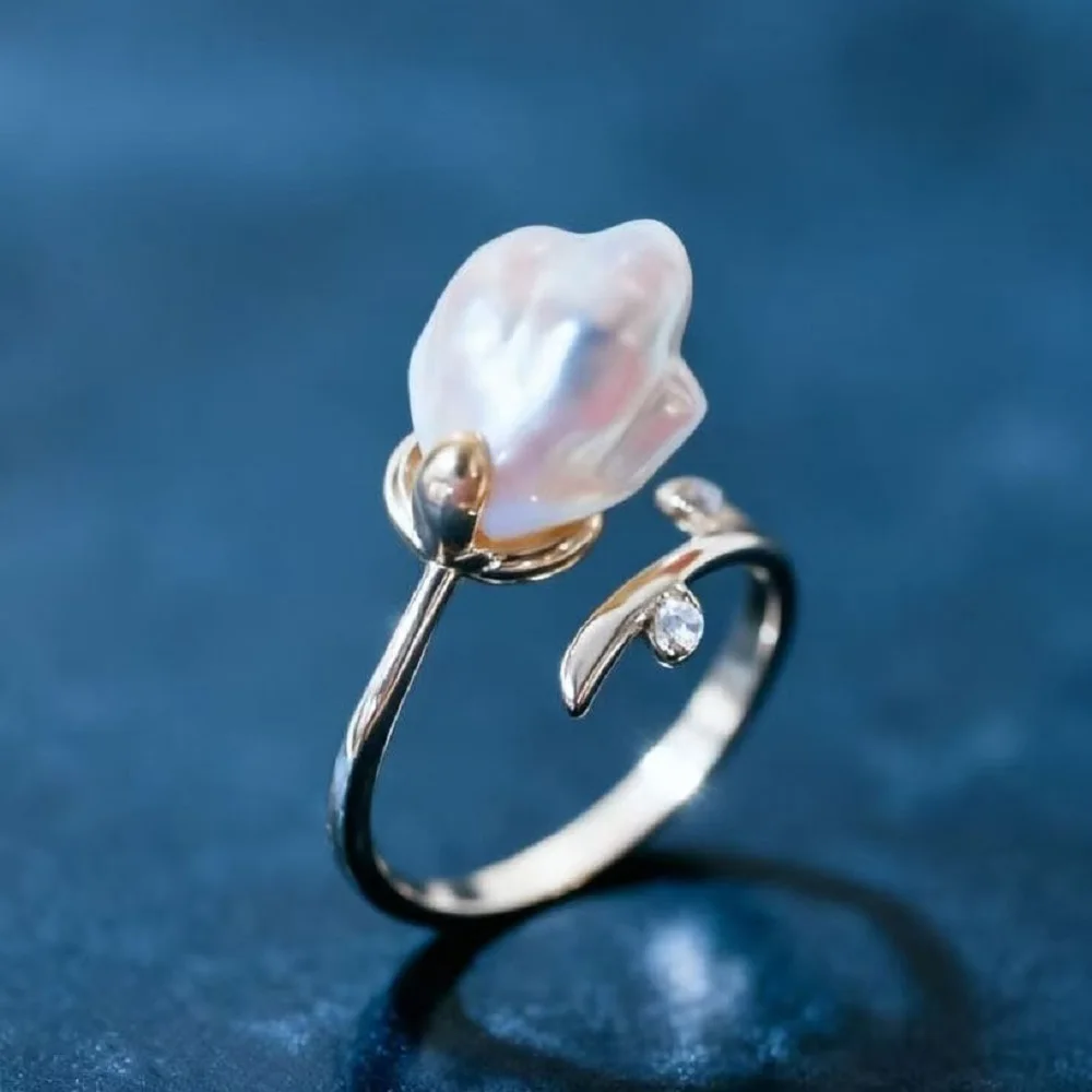 New Product/Natural South Sea Baroque Pearl Ring AAA
New Product/Natural South Sea Baroque Pearl Ring AAA