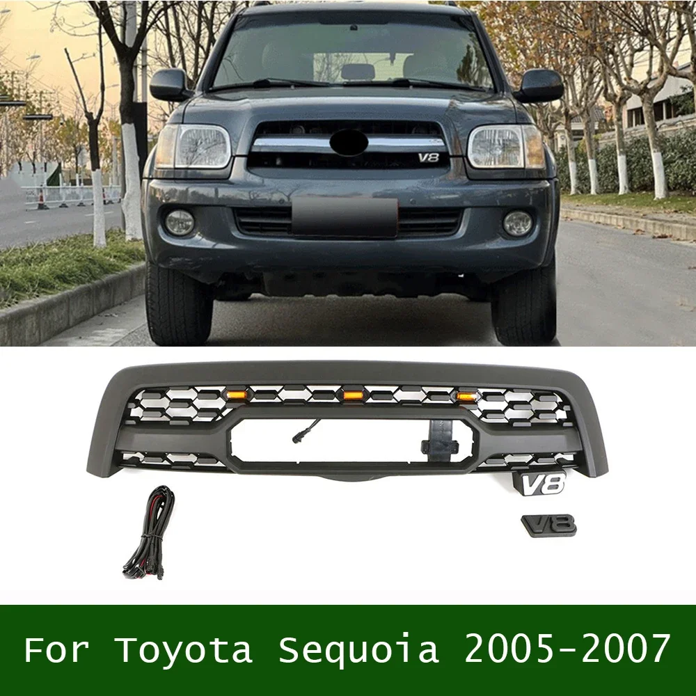 For Toyota Sequoia 2005-2007 Automobile Refitting Accessories Car Grilles ABS Front Bumper Grille Racing Grills Hood Mesh Cover
For Toyota Sequoia 2005-2007 Automobile Refitting Accessories Car Grilles ABS Front Bumper Grille Racing Grills Hood Mesh Cover