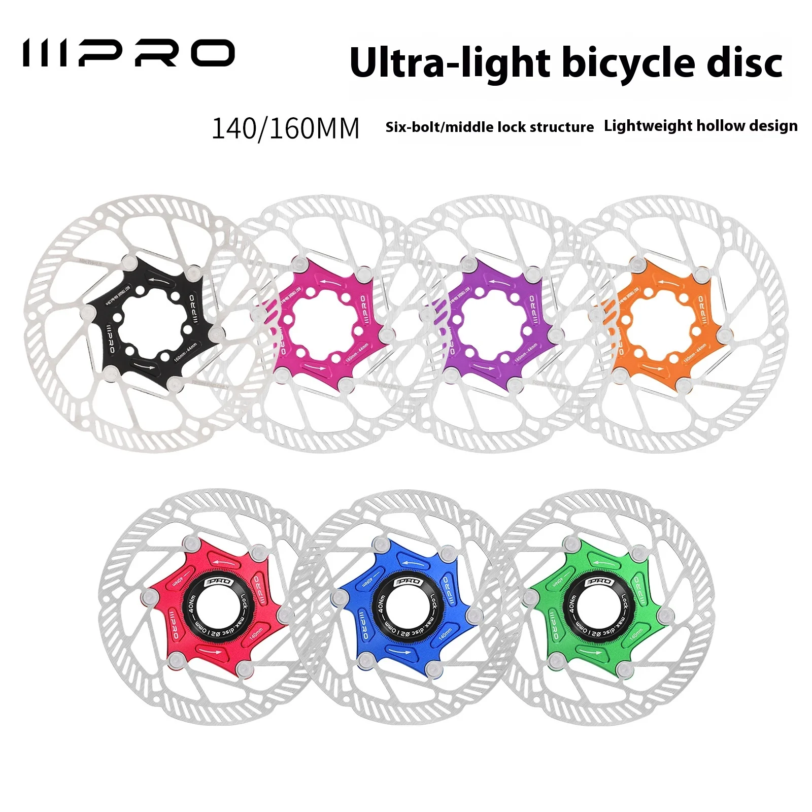 Плавающий охлаждающий диск IIIPRO, сверхлегкая дисковая тормозная колодка со средним замком/шестью гвоздями, универсальная для горного шоссейного велосипеда 140/160 мм 
Плавающий охлаждающий диск IIIPRO, сверхлегкая дисковая тормозная колодка со средним замком/шестью гвоздями, универсальная для горного шоссейного велосипеда 140/160 мм