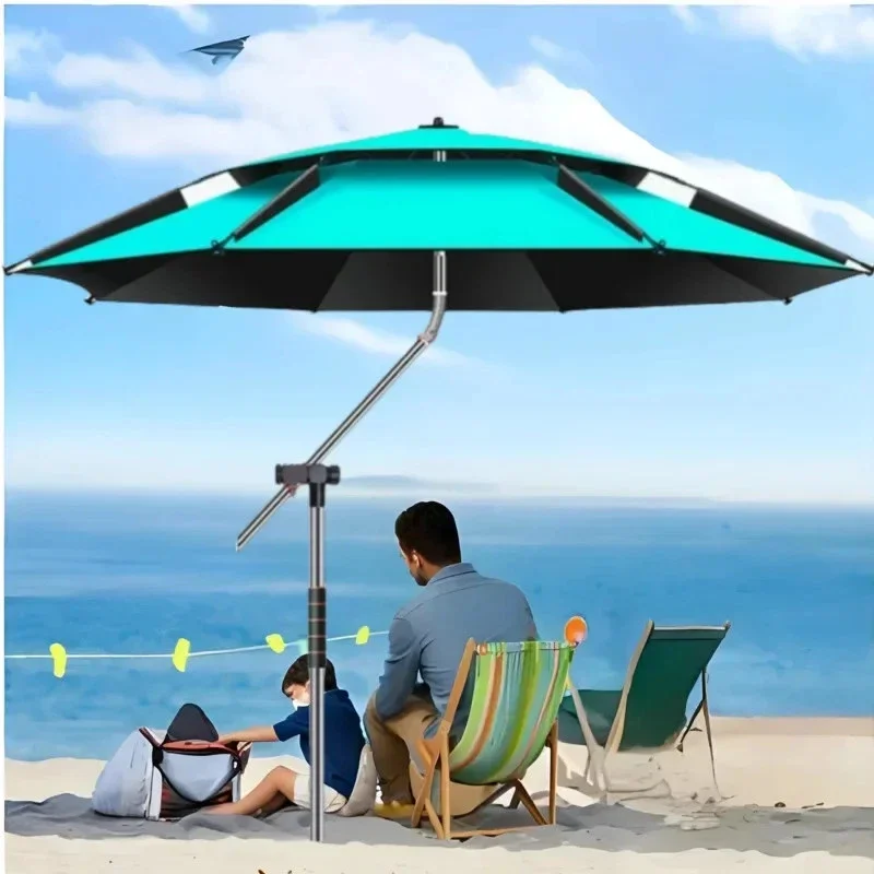 Double Layer Fishing Beach Umbrella Waterproof Sunshade 2.0-2.6M Outdoor
Double Layer Fishing Beach Umbrella Waterproof Sunshade 2.0-2.6M Outdoor