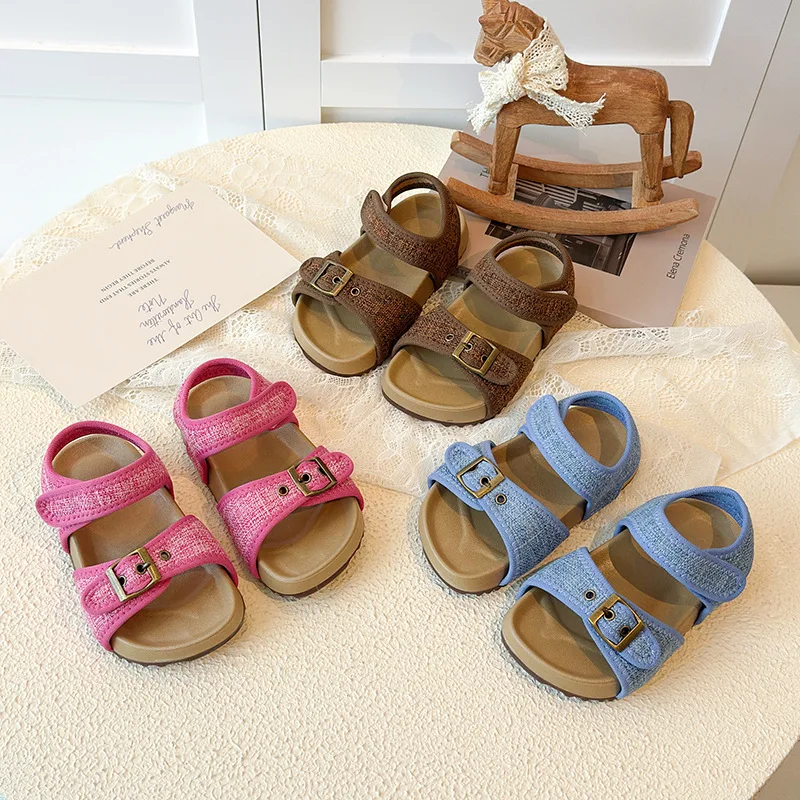 Fashion Boys Girls Beach Shoes Anti-slippery Soft Toddler Shoes Cloth Fabric Footwear Summer Canvas Sandals for Children
Fashion Boys Girls Beach Shoes Anti-slippery Soft Toddler Shoes Cloth Fabric Footwear Summer Canvas Sandals for Children