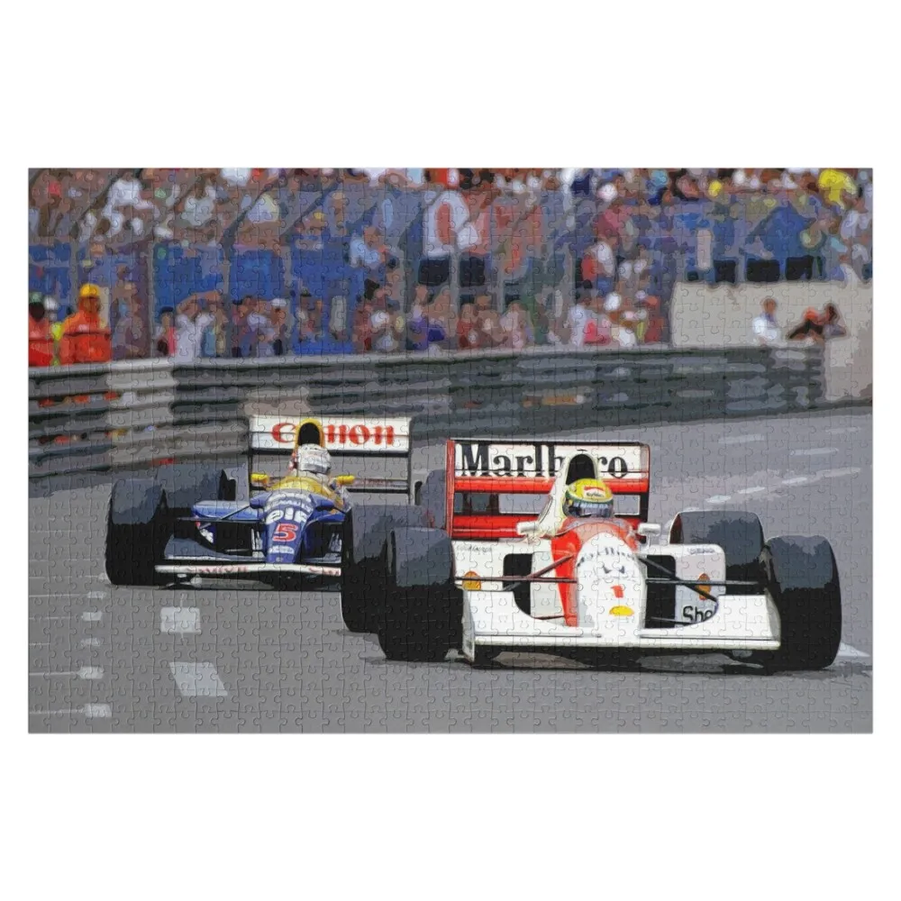 Nigel Mansell fighting with Ayrton Senna in their 1992 F1 racecars watercolor Jigsaw Puzzle Photo Personalized Gifts Puzzle
Nigel Mansell fighting with Ayrton Senna in their 1992 F1 racecars watercolor Jigsaw Puzzle Photo Personalized Gifts Puzzle