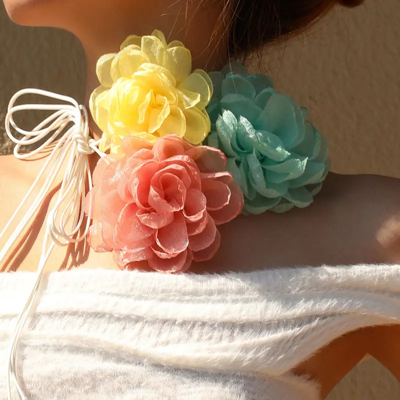 3-color Camellia Necklace Women Korean Fashion Lace Up Flower Adjustable Waist Chain Girls Party Trendy Neck Jewelry Accessories
3-color Camellia Necklace Women Korean Fashion Lace Up Flower Adjustable Waist Chain Girls Party Trendy Neck Jewelry Accessories