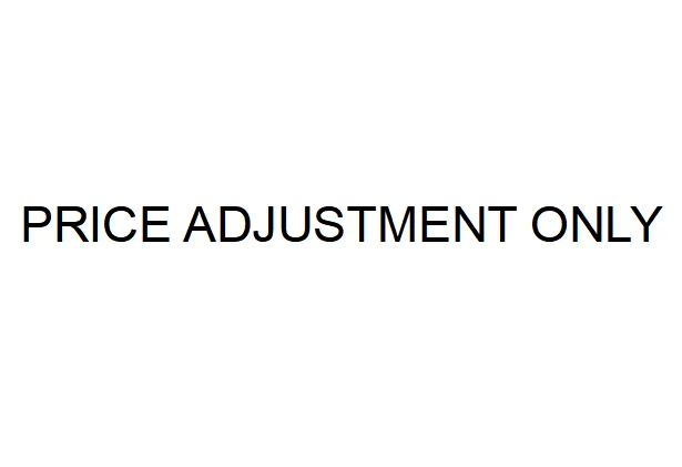 For price difference adjustments only. Do not bid if not for price difference adjustments.
For price difference adjustments only. Do not bid if not for price difference adjustments.