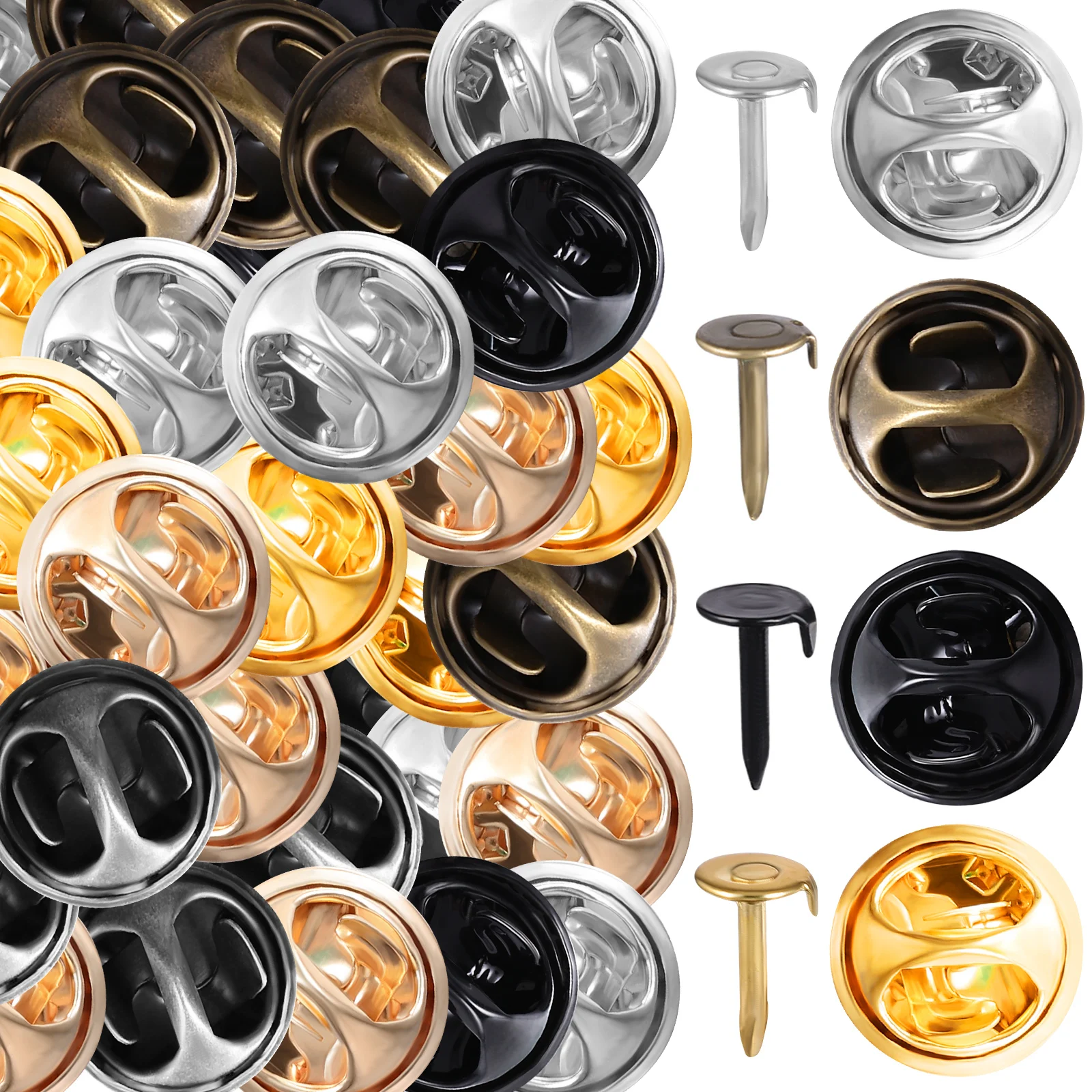120 set 120 Sets Metal Buckle Pin Backs Butterfly Clutch Tie Tack Replacement 12 Colors Iron DIY Crafts Jewelry Making
120 set 120 Sets Metal Buckle Pin Backs Butterfly Clutch Tie Tack Replacement 12 Colors Iron DIY Crafts Jewelry Making