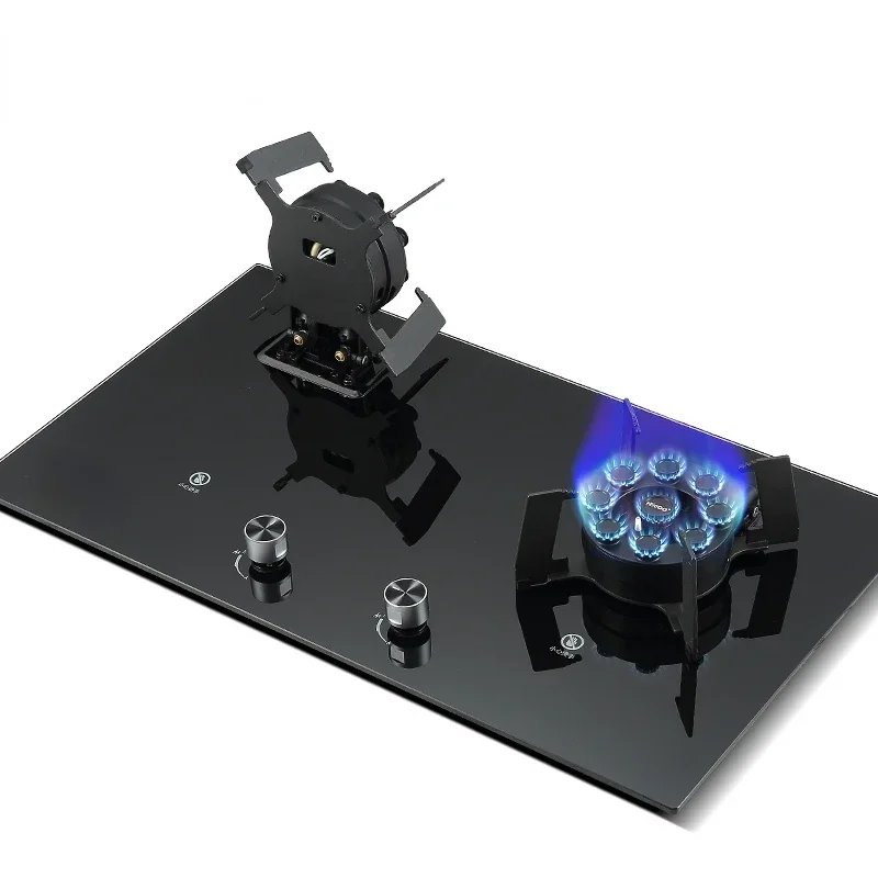 Chinese household kitchen appliances with built-in dual foldable burners LPG and NG wok gas cooker, with anti-overheating
Chinese household kitchen appliances with built-in dual foldable burners LPG and NG wok gas cooker, with anti-overheating
