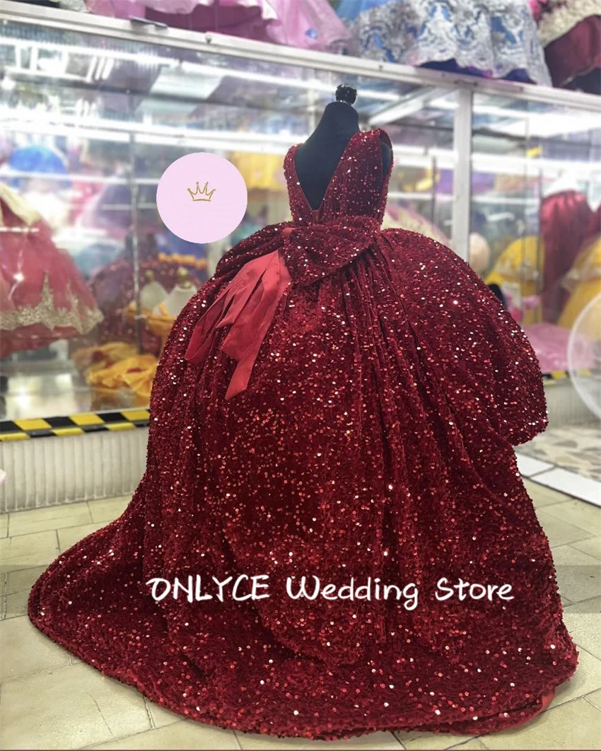 Sparkly Red Velour Sequins Flower Girl Dress Pageant Wedding With Bow Birthday Party Gown First Communion Customized
Sparkly Red Velour Sequins Flower Girl Dress Pageant Wedding With Bow Birthday Party Gown First Communion Customized