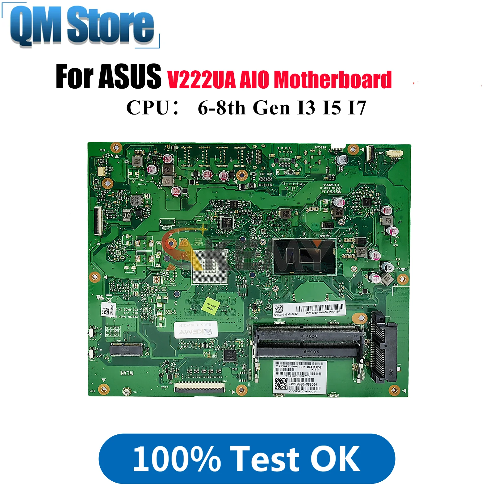 V222UA Motherboard For ASUS Vivo AiO V222UA V222U Mainboard With I3 I5 I7 CPU 100% tests OK fast shipping High quality
V222UA Motherboard For ASUS Vivo AiO V222UA V222U Mainboard With I3 I5 I7 CPU 100% tests OK fast shipping High quality