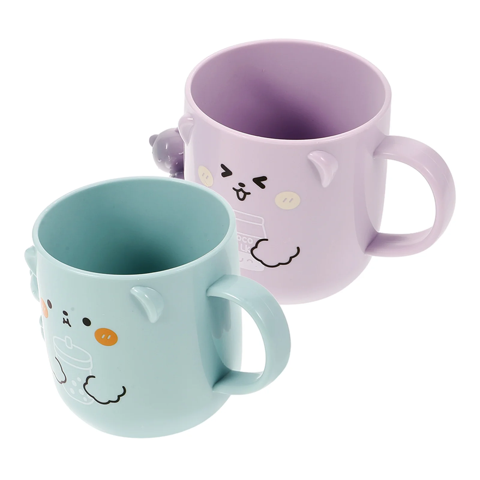 2Pcs Plastic Cups Fun Cartoon Design Bathroom Tumbler with Rounded Edge Safe for Teeth Brushing Reusable Mug Set
2Pcs Plastic Cups Fun Cartoon Design Bathroom Tumbler with Rounded Edge Safe for Teeth Brushing Reusable Mug Set