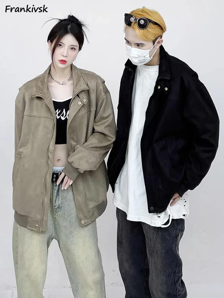 Jackets Women Autumn All-match American Style High Street Vintage Turn-down Collar Unisex Fashion Aesthetic Baggy Couple Outwear
Jackets Women Autumn All-match American Style High Street Vintage Turn-down Collar Unisex Fashion Aesthetic Baggy Couple Outwear