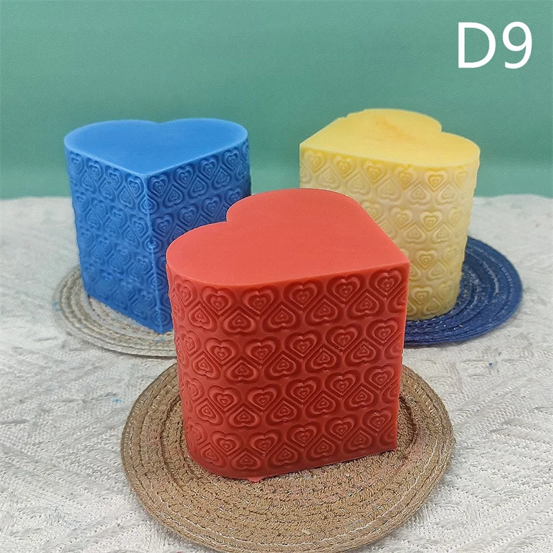 D9 Heart Shape Silicone Candle Mold Gypsum form Carving Art Aromatherapy Plaster Home Decoration Mold Wedding Gift Handmade
D9 Heart Shape Silicone Candle Mold Gypsum form Carving Art Aromatherapy Plaster Home Decoration Mold Wedding Gift Handmade