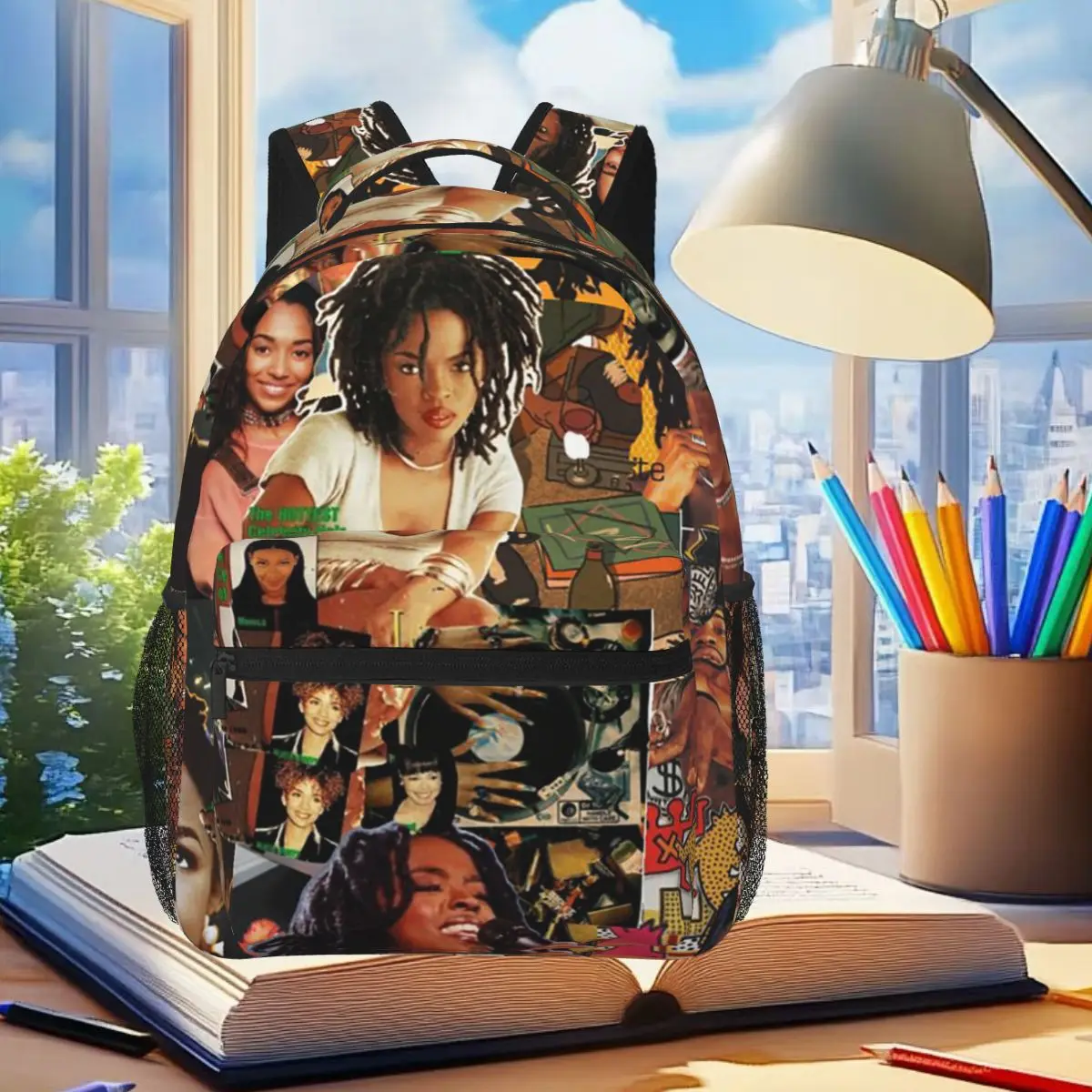 Lauryn Hill Album 90s Backpack Student Boys Girls BookBag Children School Bag Computer Shoulder Bags for Men Women
Lauryn Hill Album 90s Backpack Student Boys Girls BookBag Children School Bag Computer Shoulder Bags for Men Women