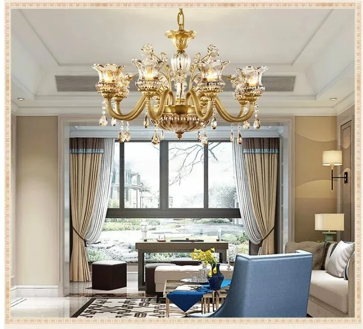 Modern European Antique Brass Copper Crystal Chandelier Lingting Luxurious Led Ac Brass Crystal Lamp Lustre Suspension Lighting
Modern European Antique Brass Copper Crystal Chandelier Lingting Luxurious Led Ac Brass Crystal Lamp Lustre Suspension Lighting