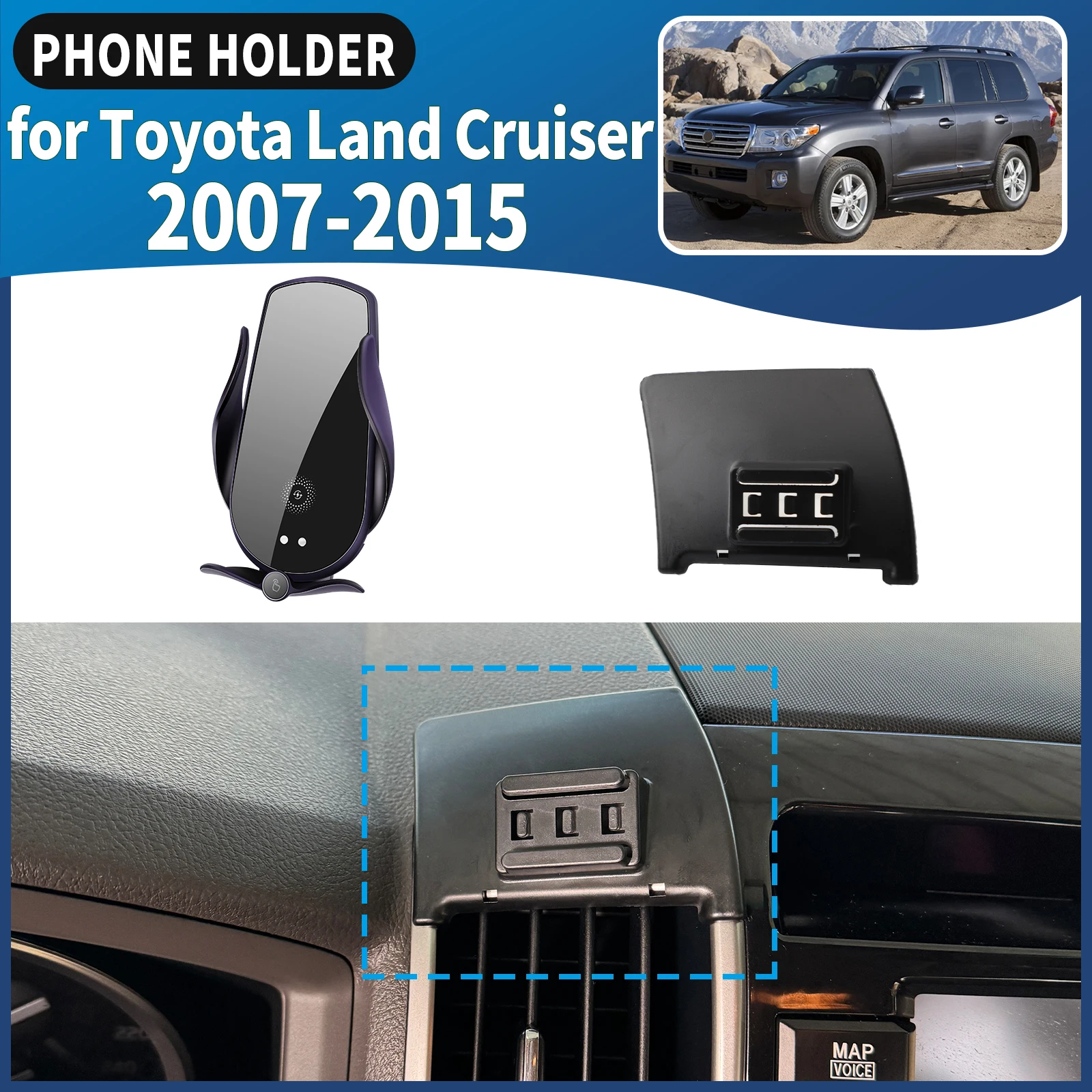 fit for Toyota Land Cruiser 2007 2008-2015 Car Phone Holder Mount Vehicle-Specific GPS Navigation Easy Installation accessoires
fit for Toyota Land Cruiser 2007 2008-2015 Car Phone Holder Mount Vehicle-Specific GPS Navigation Easy Installation accessoires