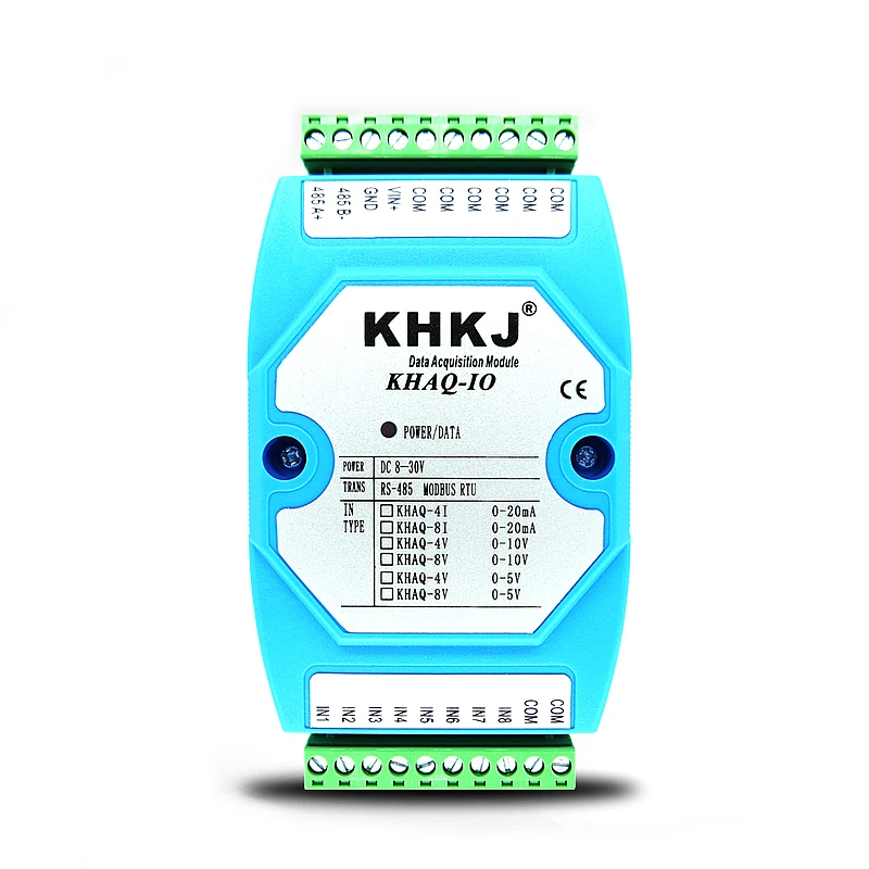 Analog Input Acquisition Module 8 Channel 4-20mA Isolated RS485 MODBUS RTU
Analog Input Acquisition Module 8 Channel 4-20mA Isolated RS485 MODBUS RTU