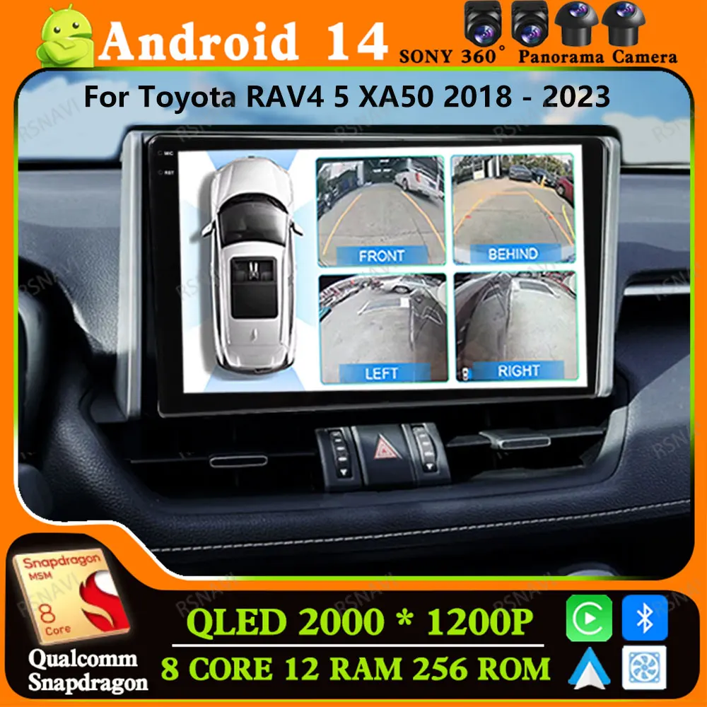 Andoird 14 Car Radio For Toyota RAV4 5 XA50 2018 - 2023 Head Unit GPS 2 DIN Wireless Carplay Auto Navigation DSP BT Multimedia
Andoird 14 Car Radio For Toyota RAV4 5 XA50 2018 - 2023 Head Unit GPS 2 DIN Wireless Carplay Auto Navigation DSP BT Multimedia