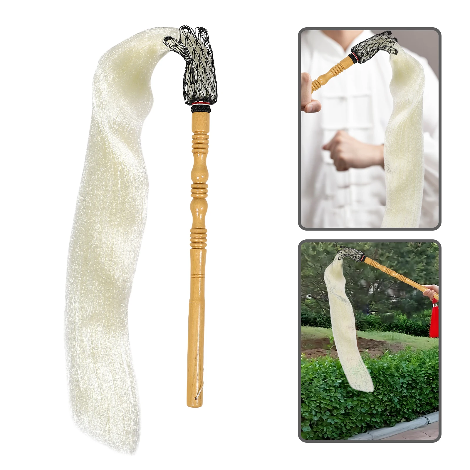 Buddha Dust Horsetail Whisk Accessory Lightweight Portable Performing Prop Martial Supply Fake Horsetail
Buddha Dust Horsetail Whisk Accessory Lightweight Portable Performing Prop Martial Supply Fake Horsetail