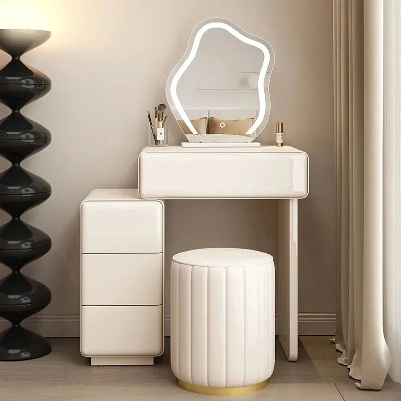 Aesthetic Storage Vanity Table Modern Wooden Luxury Bedroom Dresser Makeup Organizer Adult Meuble Coiffeuse Bedroom Furniture
Aesthetic Storage Vanity Table Modern Wooden Luxury Bedroom Dresser Makeup Organizer Adult Meuble Coiffeuse Bedroom Furniture