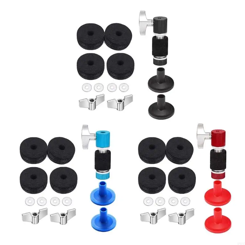 P9FC 13Pcs Drum Cymbal Felt Pads and Sleeves with Wing Washer, Drum Key Cymbal Replacement Accessories Easy to Use
P9FC 13Pcs Drum Cymbal Felt Pads and Sleeves with Wing Washer, Drum Key Cymbal Replacement Accessories Easy to Use