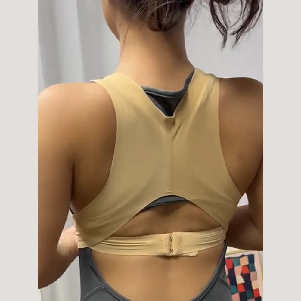 Women's Seamless Front Closure Posture Corrector Bra, Push Up Anti-Sagging Support, Back Smoothing Shapewear Sports Bra
Women's Seamless Front Closure Posture Corrector Bra, Push Up Anti-Sagging Support, Back Smoothing Shapewear Sports Bra