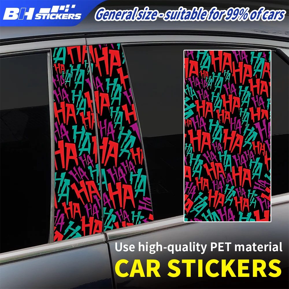 HAHAHA B Pillar Sticker Graffiti Car Window Door Trim Cover Wrap Crazy Laugh Vinyl Decal Street Auto Styling Decor Accessories
HAHAHA B Pillar Sticker Graffiti Car Window Door Trim Cover Wrap Crazy Laugh Vinyl Decal Street Auto Styling Decor Accessories