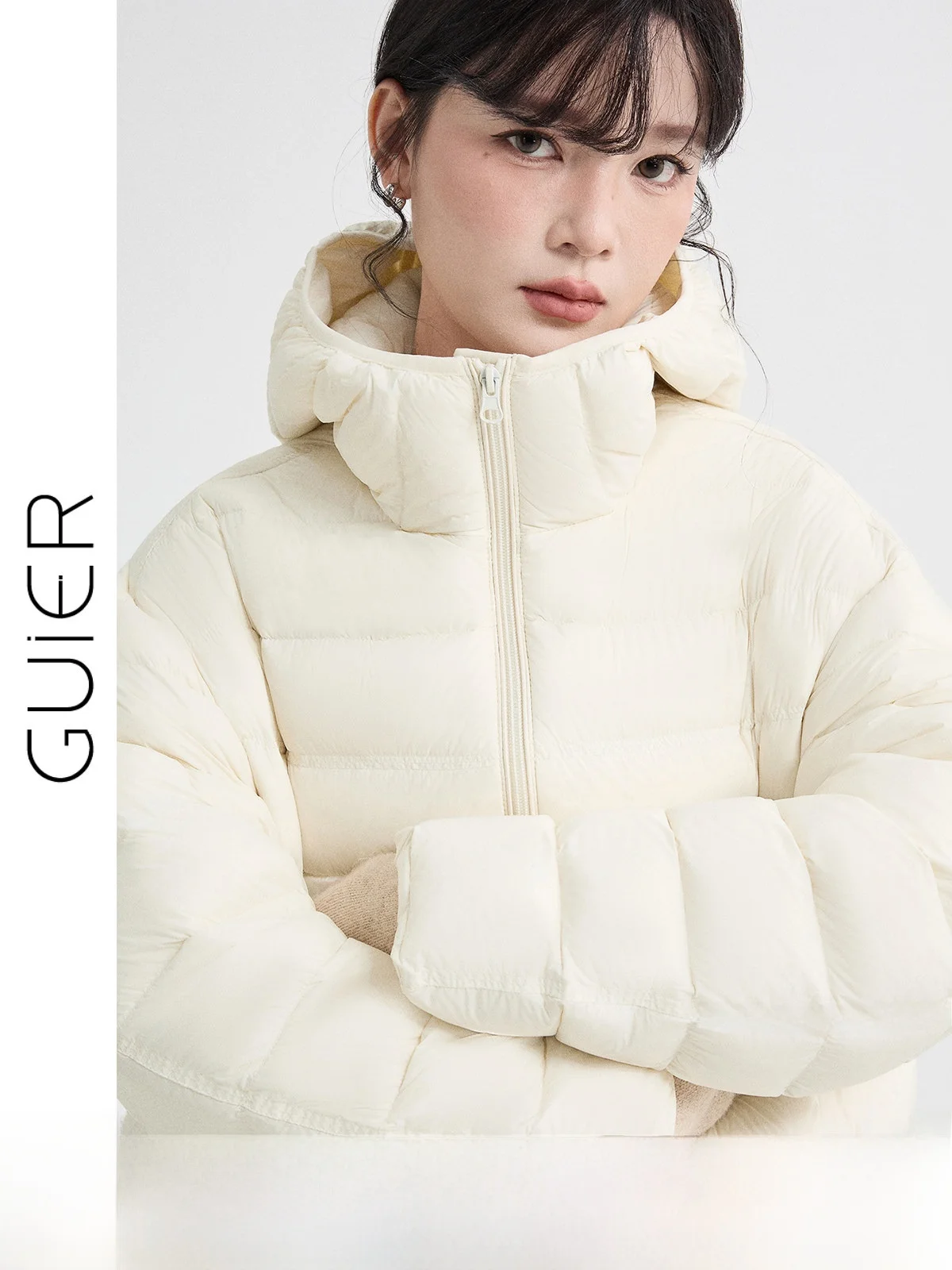 Guier Women's Warm Duck down Jacket Stand Collar Hooded 2025 New Winter Coat 90% White Duck Feather Casual Style Thickened
Guier Women's Warm Duck down Jacket Stand Collar Hooded 2025 New Winter Coat 90% White Duck Feather Casual Style Thickened