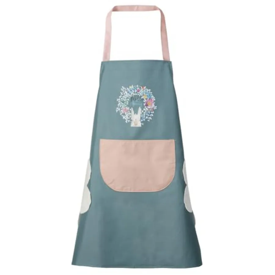 Women Kitchen Apron with Hand Wipe Pockets Big Pocket, Hand-wiping, Waterproof for Cooking Baking
Women Kitchen Apron with Hand Wipe Pockets Big Pocket, Hand-wiping, Waterproof for Cooking Baking