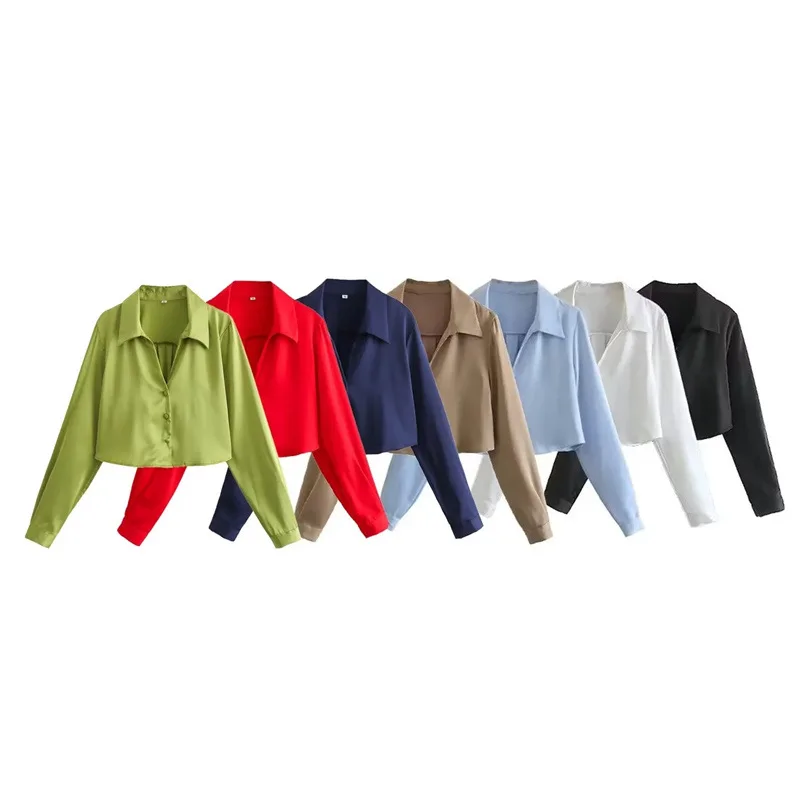 2025StyleXXSpring New Women's Clothing European and American Style Stylish Simple and Versatile Silk Satin Texture Short Shirt
2025StyleXXSpring New Women's Clothing European and American Style Stylish Simple and Versatile Silk Satin Texture Short Shirt