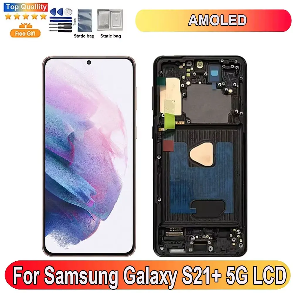 6.7"AMOLED For Samsung Galaxy S21+ G996 G996B LCD Display Screen Touch Panel Digitizer Replacement Parts for samsung S21+ 5G LCD
6.7"AMOLED For Samsung Galaxy S21+ G996 G996B LCD Display Screen Touch Panel Digitizer Replacement Parts for samsung S21+ 5G LCD