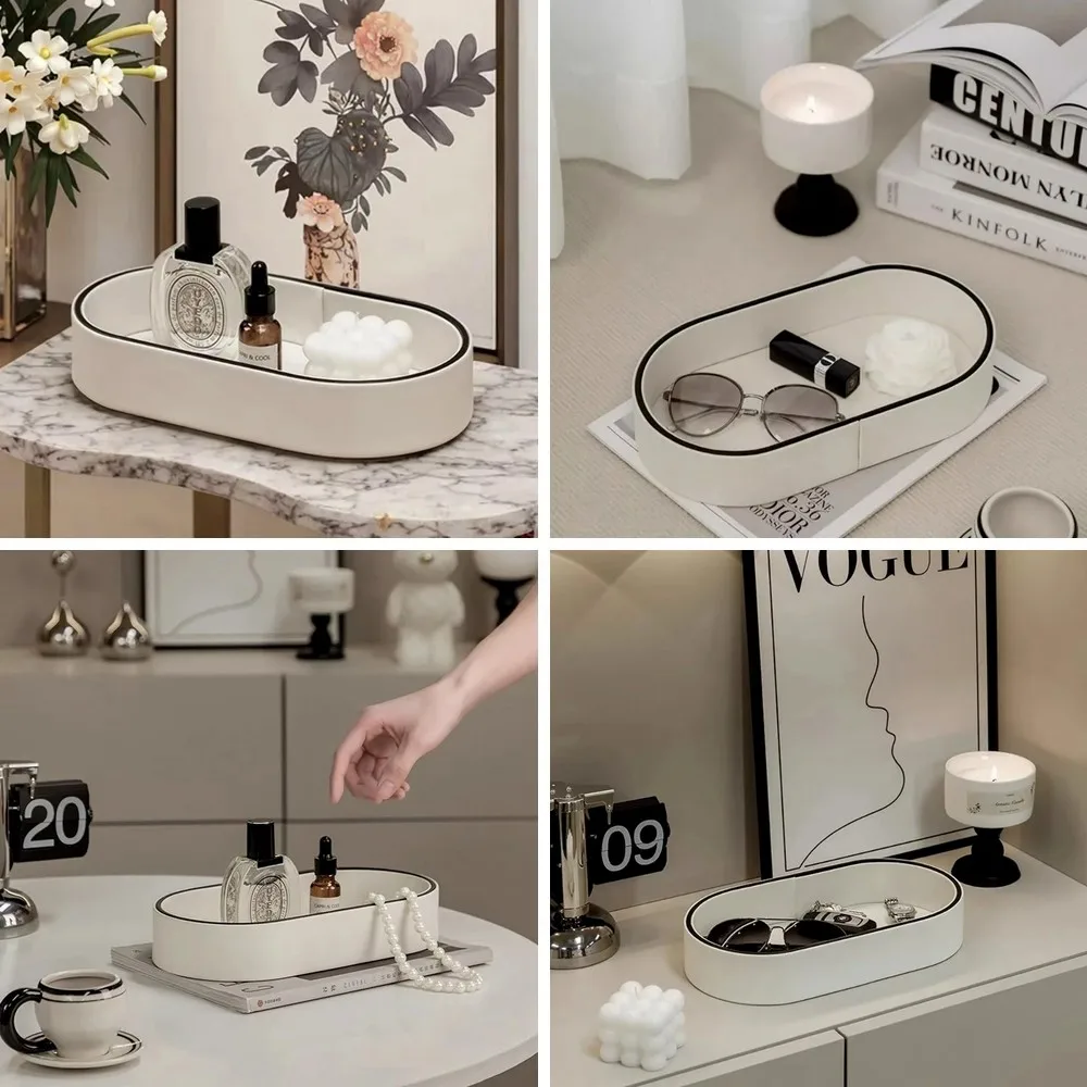 PU Leather Storage Box for Home Decor, Jewelry Organizer Tray, Desktop Cosmetics Holder & Entryway Catchall
PU Leather Storage Box for Home Decor, Jewelry Organizer Tray, Desktop Cosmetics Holder & Entryway Catchall
