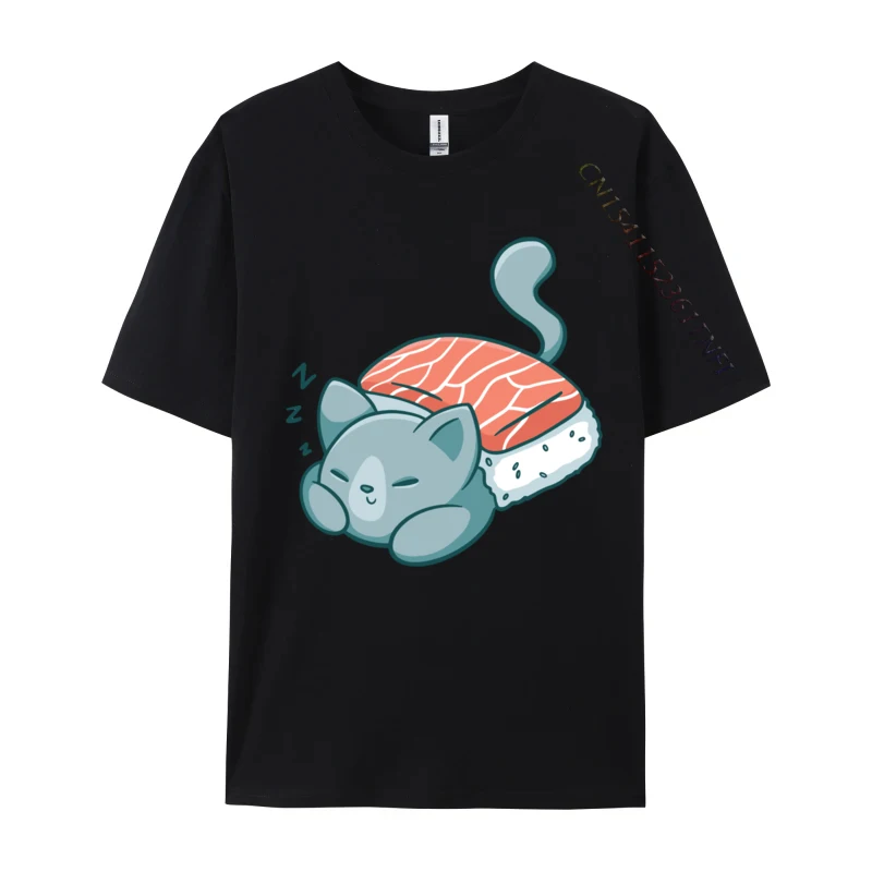 Cat Sleeping Sushi Blanket Cute Kitten Food T-Shirts Printed T Shirt New Design Casual Cotton Men's Tshirts
Cat Sleeping Sushi Blanket Cute Kitten Food T-Shirts Printed T Shirt New Design Casual Cotton Men's Tshirts