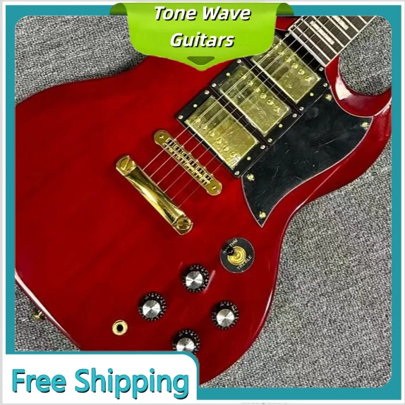 Red SGAPA Electric Guitar Mahogany Body Rosewood Fingerboard HHH Pickups Fixed Bridge for Rock Metal Blues Playing Pro Grade
Red SGAPA Electric Guitar Mahogany Body Rosewood Fingerboard HHH Pickups Fixed Bridge for Rock Metal Blues Playing Pro Grade