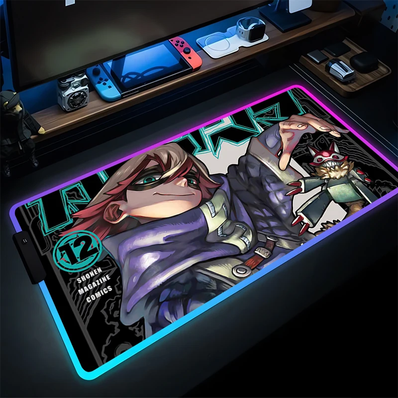 RGB Mouse Pad Gamer Keyboard Pad Luminous Desk Mouse Mat LED Rubber Tapis Souris Gaming Gachiakuta Notbook Japan Anime Mousepad
RGB Mouse Pad Gamer Keyboard Pad Luminous Desk Mouse Mat LED Rubber Tapis Souris Gaming Gachiakuta Notbook Japan Anime Mousepad