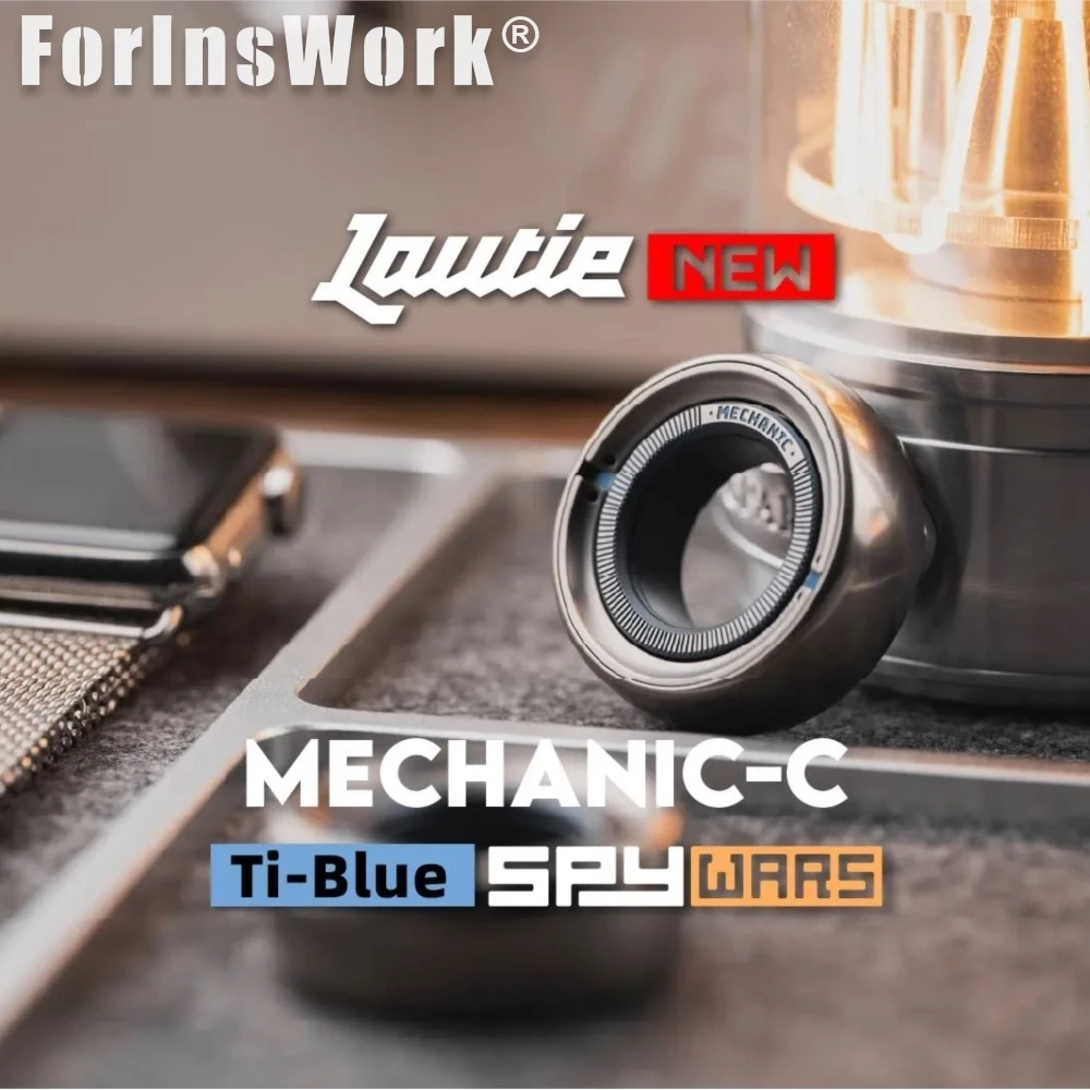 LAUTIE NEW Mechanic-C Titanium Alloy-Blue Fidget Ring Adjustable Magnetic Settings Spy Wars Series Anxiety Toy Fingertips Toy
LAUTIE NEW Mechanic-C Titanium Alloy-Blue Fidget Ring Adjustable Magnetic Settings Spy Wars Series Anxiety Toy Fingertips Toy